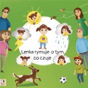 Lenka rymuje o tym, co czuje. Autor: Maria Lekszycka-Petryszyn, Ewelina Garbula. Dadada.pl Okładka książki Lenka rymuje o tym, co czuje