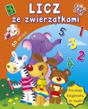 Licz ze zwierzątkami. Pierwsza książeczka do nauki. Autor:   Praca zbiorowa. Dadada.pl Okładka książki Licz ze zwierzątkami. Pierwsza książeczka do nauki