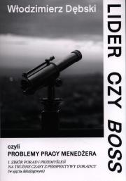 Okładka książki Lider czy Boss, czyli problemy pracy menedżera