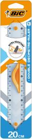 Linijka BIC Double Ruler 20cm 1 szt. blister. Wydawca: Bic. Dadada.pl Opakowanie Linijka BIC Double Ruler 20cm 1 szt. blister