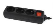 Listwa zasilająca ENERGENIE EG-PSU3F-01 (3 x Typ E; 10 A; 0,6m; kolor czarny). Wydawca: Energenie. Dadada.pl Opakowanie Listwa zasilająca ENERGENIE EG-PSU3F-01 (3 x Typ E; 10 A; 0,6m; kolor czarny)