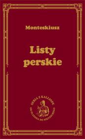 Listy perskie. Autor: Monteskiusz. Dadada.pl Okładka książki Listy perskie