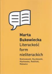 Okładka książki Literackość form nieliterackich