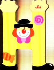 Literka H Klaun. Wydawca: Sevi. Dadada.pl Opakowanie Literka H Klaun