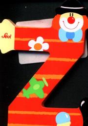 Literka Z Klaun. Wydawca: Sevi. Dadada.pl Opakowanie Literka Z Klaun