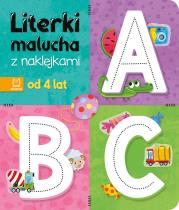 Literki malucha z naklejkami. Od 4 lat. Autor: Bator Agnieszka. Dadada.pl Okładka książki Literki malucha z naklejkami. Od 4 lat