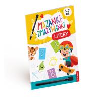 Litery. Mazanki-zmazywanki. Autor: Anna Borchard. Dadada.pl Okładka książki Litery. Mazanki-zmazywanki