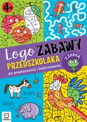 Logo zabawy przedszkolaka. Do powtarzania i kolorowania z żabką. Autor: Kaczyńska Agata. Dadada.pl Okładka książki Logo zabawy przedszkolaka. Do powtarzania i kolorowania z żabką