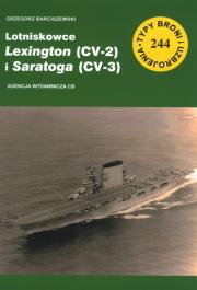 Okładka książki Lotniskowce Lexington (CV-2) i Saratoga (CV-3) (TBiU 244)