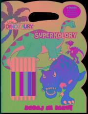 Lubię dinozaury SUPERKOLORY cz. 1. Autor: Opracowanie zbiorowe. Dadada.pl Okładka książki Lubię dinozaury SUPERKOLORY cz. 1