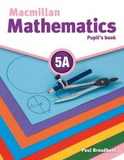 Okładka książki Macmillan Mathematics 5A PB + CD