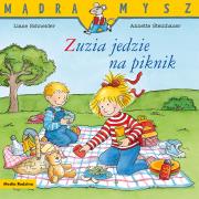 Mądra Mysz - Zuzia jedzie na piknik w.2024. Autor: Liane Schneider, Anette Steinhauer. Dadada.pl Okładka książki Mądra Mysz - Zuzia jedzie na piknik w.2024