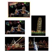 Opakowanie Magiczna Zdrapka Architektura klasyczna 4 sztuki 20x14cm