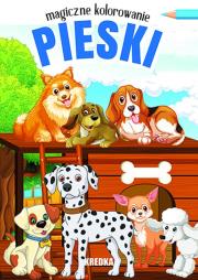 Okładka książki Magiczne kolorowanie. Pieski