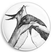 Magnes Sroka i wiewiórka. Wydawca: Ligarti. Dadada.pl Opakowanie Magnes Sroka i wiewiórka