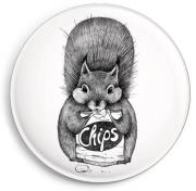 Magnes Wiewiórka z chipsami. Wydawca: Ligarti. Dadada.pl Opakowanie Magnes Wiewiórka z chipsami