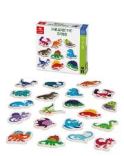 Opakowanie Magnetyczne drewniane magnesy Dinozaury 20 sztuk