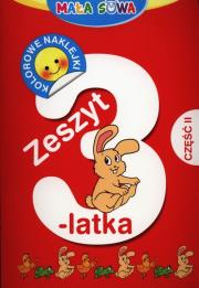 Mała sowa. Zeszyt 3-latka cz. II. Autor: Opracowanie zbiorowe. Dadada.pl Okładka książki Mała sowa. Zeszyt 3-latka cz. II