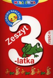 Mała sowa. Zeszyt 3-latka cz. III. Autor: Opracowanie zbiorowe. Dadada.pl Okładka książki Mała sowa. Zeszyt 3-latka cz. III