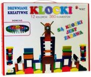 Małe domino drewniane 360 el.. Wydawca: W&K. Dadada.pl Opakowanie Małe domino drewniane 360 el.