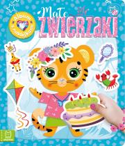 Małe zwierzaki. Album z naklejkami. Autor: Bator Agnieszka. Dadada.pl Okładka książki Małe zwierzaki. Album z naklejkami