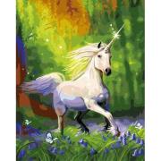 Opakowanie Malowanie po numerach - Biały jednorożec 40x50cm