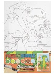 Opakowanie Malowanie po numerach Dino zielony