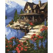 Opakowanie Malowanie po numerach - Domek nad morzem 40x50cm