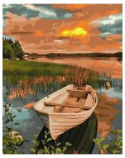 Opakowanie Malowanie po numerach - Łódź o zachodzie 40x50cm