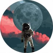 Opakowanie Malowanie po numerach okrągłe - Astronauta... 40cm