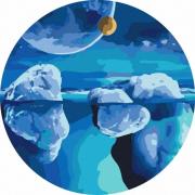 Opakowanie Malowanie po numerach okrągłe - Kosmos lodowców 40