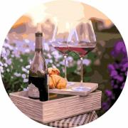 Opakowanie Malowanie po numerach okrągłe - Romans w lawendzie