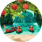 Opakowanie Malowanie po numerach okrągłe - Wakacje... 40cm