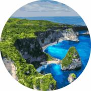 Opakowanie Malowanie po numerach okrągłe - Widok z lotu 40cm