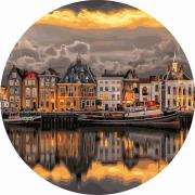 Opakowanie Malowanie po numerach okrągłe - Zachód słońca 40cm