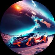 Opakowanie Malowanie po numerach owalne Samochód wyścigowy