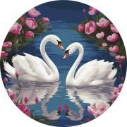 Opakowanie Malowanie po numerach - Wdzięk łabędzi 26cm