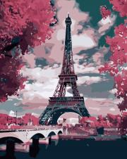 Opakowanie Malowanie po numerach - Wieża Eiffla 40x50cm