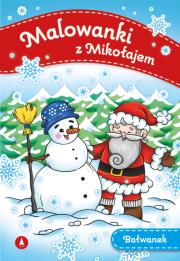Okładka książki Malowanki z Mikołajem. Bałwanek