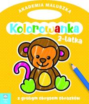 Okładka książki Małpka. Akademia maluszka. Kolorowanka 2-latka