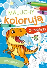 Okładka książki Maluchy kolorują. Dinozaury