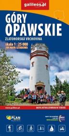 Mapa - góry Opawskie 1:25 000. Autor: Opracowanie zbiorowe. Dadada.pl Okładka książki Mapa - góry Opawskie 1:25 000