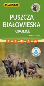 Mapa - Puszcza Białowieska 1:50 000. Autor:   Praca zbiorowa. Dadada.pl Okładka książki Mapa - Puszcza Białowieska 1:50 000