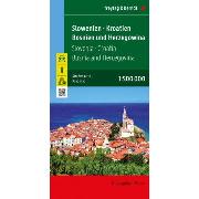 Okładka książki Mapa Słowenia Chorwacja Bośnia i Hercegowina 1:500 000 FB