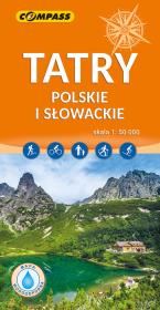 Mapa - Tatry Polskie i Słowackie 1:50 000. Autor:   Praca zbiorowa. Dadada.pl Okładka książki Mapa - Tatry Polskie i Słowackie 1:50 000