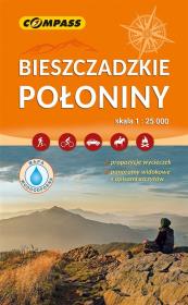 Mapa tur. - Bieszczadzkie Połoniny 1:25 000 lam. Wydawca: Compass. Dadada.pl Opakowanie Mapa tur. - Bieszczadzkie Połoniny 1:25 000 lam