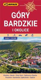 Mapa tur. - Góry Bardzkie i okolice 1:35 00 w.2021. Autor:   Praca zbiorowa. Dadada.pl Okładka książki Mapa tur. - Góry Bardzkie i okolice 1:35 00 w.2021
