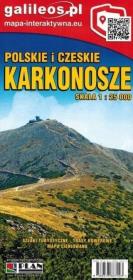Mapa tur. - Karkonosze polsko-czeskie 1:25 000. Autor:   Praca zbiorowa. Dadada.pl Okładka książki Mapa tur. - Karkonosze polsko-czeskie 1:25 000