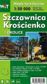 Mapa tur. - Szczawnica, Krościenko... 1:50 000. Autor:   Praca zbiorowa. Dadada.pl Okładka książki Mapa tur. - Szczawnica, Krościenko... 1:50 000