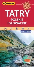 Mapa tur. - Tatry Polskie i Słowackie 1:50 000. Autor:   Praca zbiorowa. Dadada.pl Okładka książki Mapa tur. - Tatry Polskie i Słowackie 1:50 000